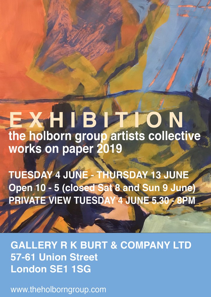 exhibition postcard Works on Paper 2019